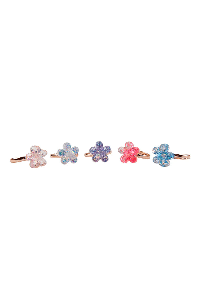Boutique Simmer Flower Ring | 5 Piece