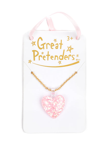 Boutique Glitter Heart Necklace | Assorted