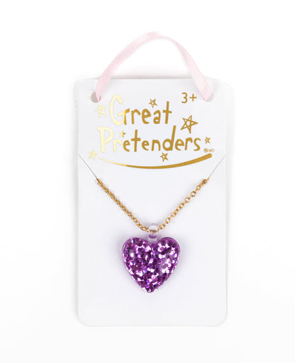 Boutique Glitter Heart Necklace | Assorted