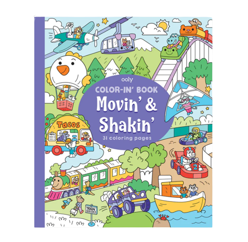 Color-in' Book |  Movin' & Shakin'